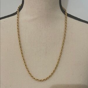 Monet Rope chain, vintage Monet, 24 inches
